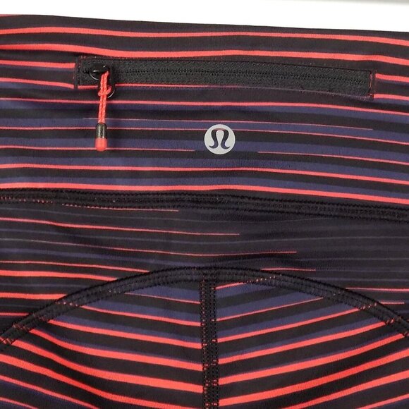 Lululemon Speed tight IV Twisted Dune Size 4 Alarming Black - Picture 3 of 5